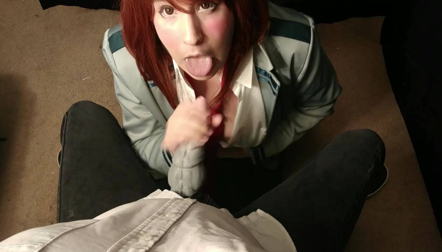 Lunala Crystal Uraraka Sucks Classmates Bad Dragon Cock