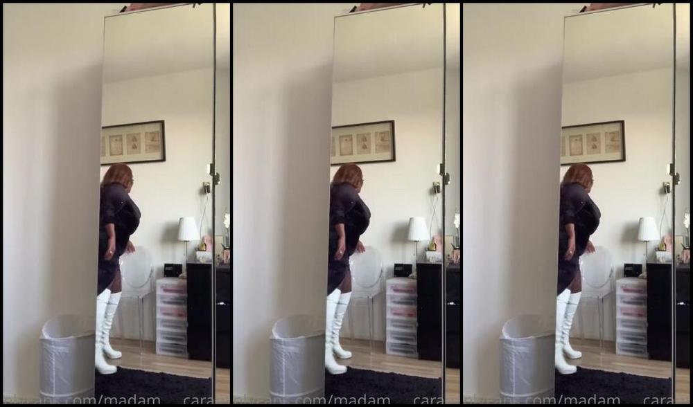 Madam Caramel Onlyfans Leather Boots Tell Me How Much You Love Them Jerk Off And Eat Your Mess