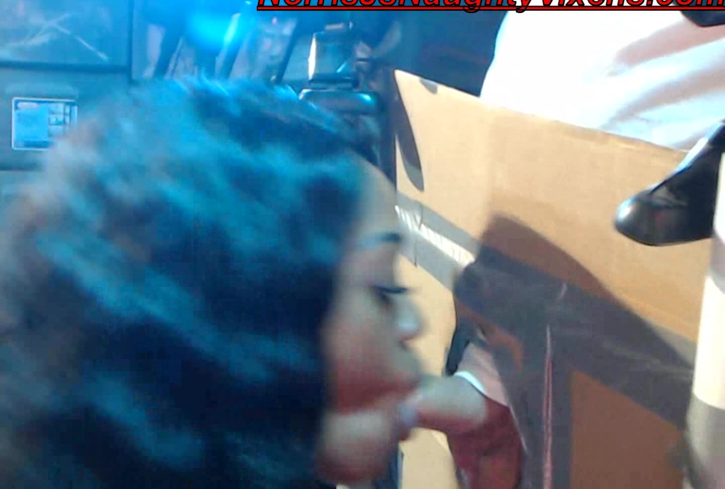 "nmjnaughtyvixens" adulttheater, blowjob, cuckolding, cumshots, doggystyle 2scenes w ebony maid POV PMV manyvids