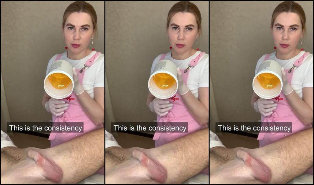 Sugarnadya Is Waxing Her Client S Penis Would You Like To Be Waxed