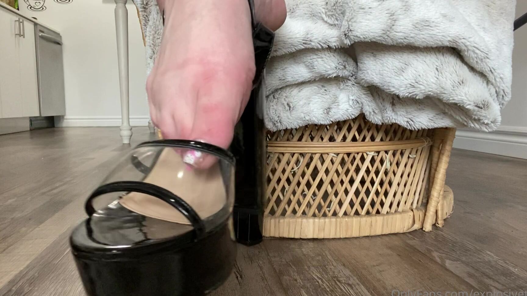 Explosivetoess Pov Of A Tiny Man Watching Me Tap Away With My Heels Slowly Taking Them Off And Dangling