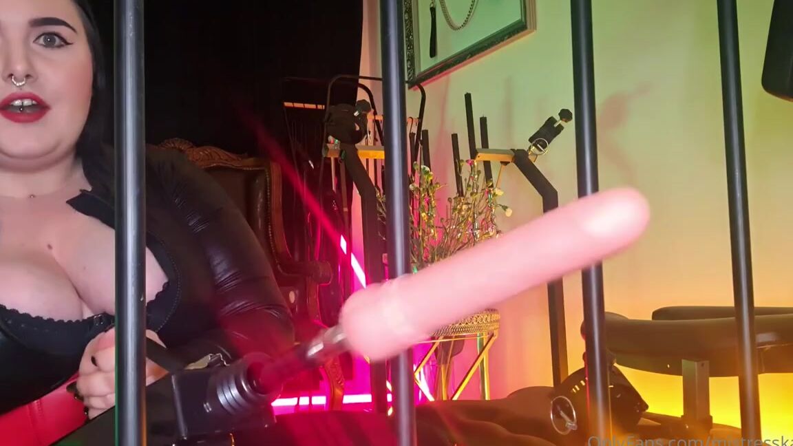 Mistresskarino Onlyfans Time To Stretch Your Ass My Slave Youre Locked In My Cage So I Can Train