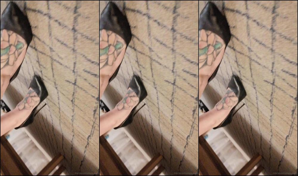 Adreena Angela Eather Stilettos And Trousers Out For Dinner With Mistress Neena Mistress Eva Dia Dy