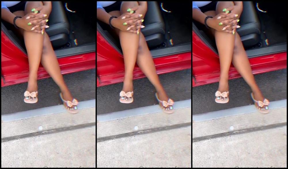 Sassy Toes Aka Sassytoesforyou Onlyfans Shoes Dangle Outside The Car There Was Someone Talking To Me The Whole Time They Didn T Notice Us