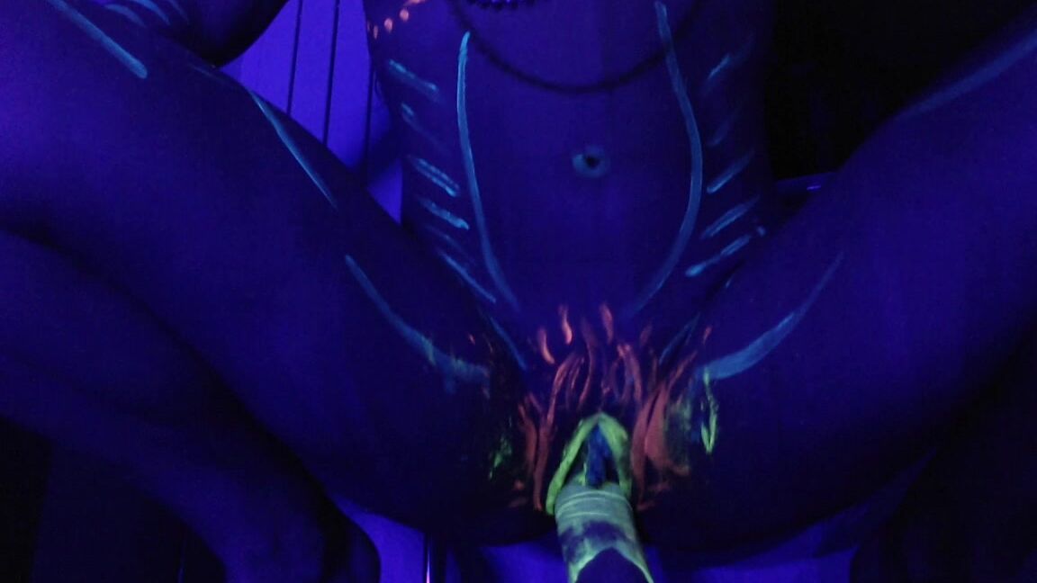 Body Painting, Dildo Fucking, Dancing, Squirting, Big Toys anastasiaxxx89 glow fantasy fuck amp squirt ManyVids