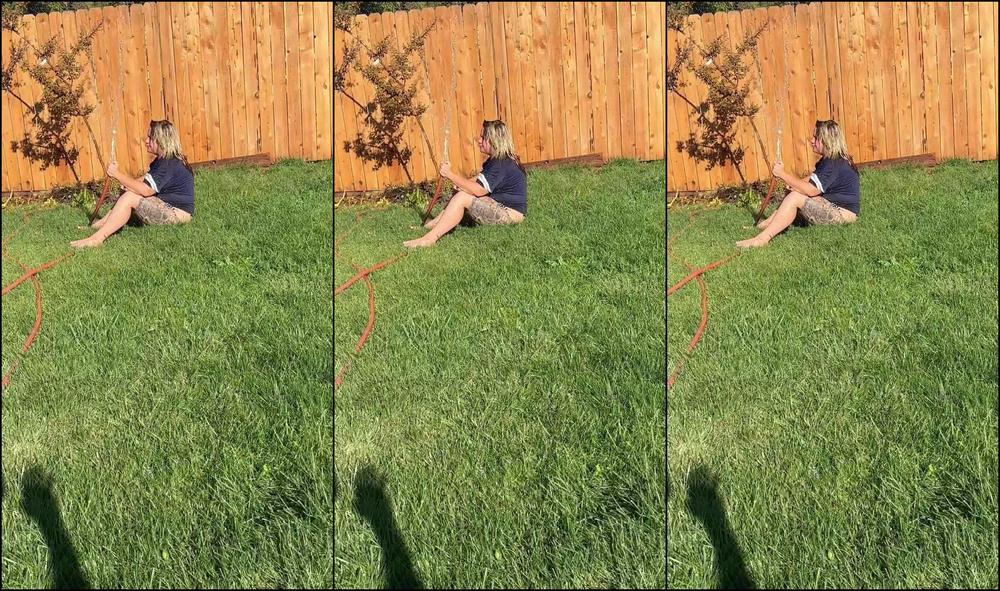 Xosashamonroe 2619624402 09 28 2022 Lmao Neighbor Took A Video Of Me Staying Cool Sitting In My Yard Watering Myself More