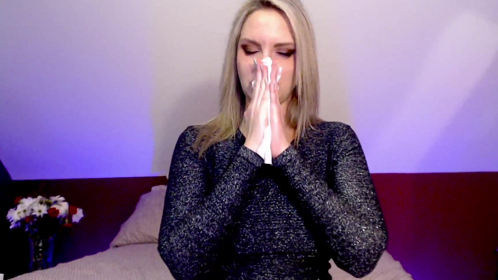 "SneezeGoddess" fetish, livecams, mucophilia, noseblowing, sfw, sneezegoddess, sneezing, talking Sneeze Talk Session manyvids