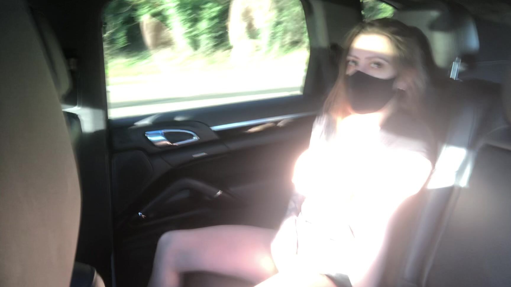 "SuzieLove212" amateur, milf, public nudity, public outdoor, taxi driver Masturbating in the back of a Taxi manyvids
