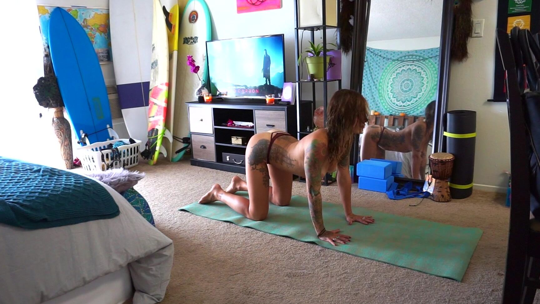 Lillian Rose Topless Yoga Manyvids