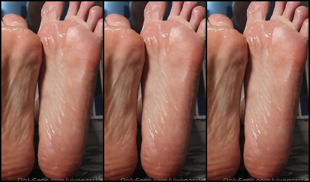 Vixenarches Onlyfans Super Oily Soles Bare Toenails No Talking Just Drip Drip