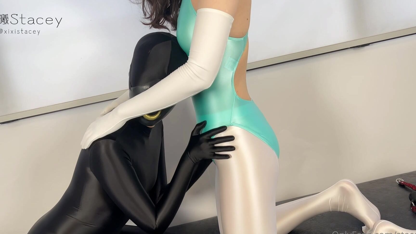 staceyxixi 12 06 2023 2903922726 me and my bestie in half mask with shiny Onlyfans