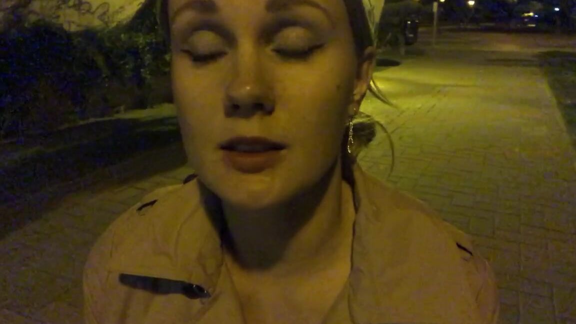 Iviroses Exhibitionist Public Nudit Night Dare Naked Under Coat At City Np