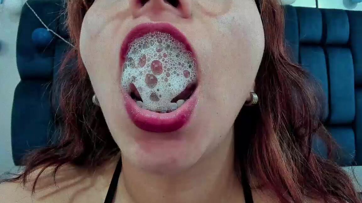 "Coconutsex" deepthroat, dildosucking, milf, roughsex, sloppy Saliva Shower Submissive Mouth Fucking with Dildo manyvids