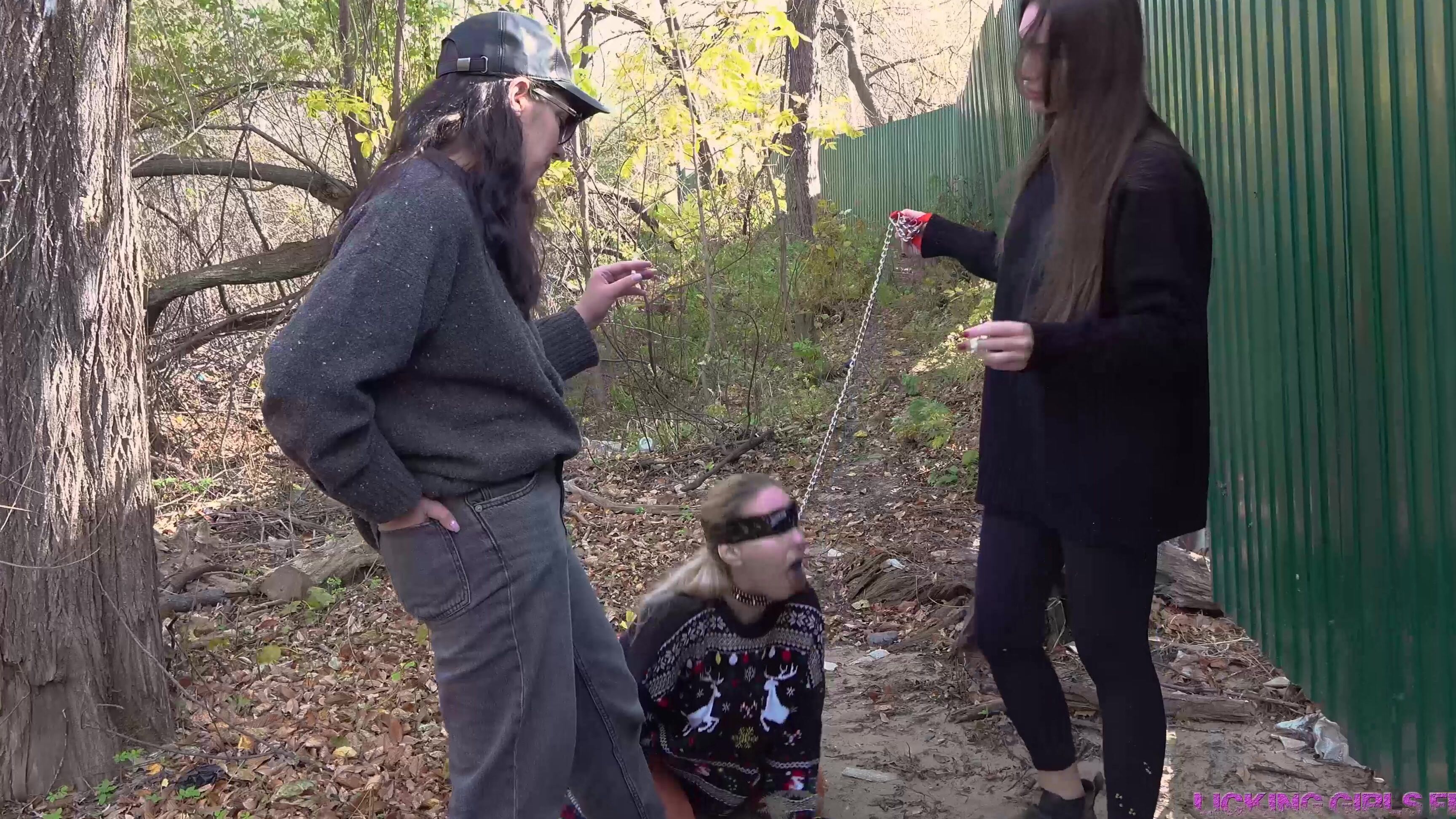 Licking Girls Feet Jane And Sarah A Great Autumn Day For A Walk With Your Pet 4K