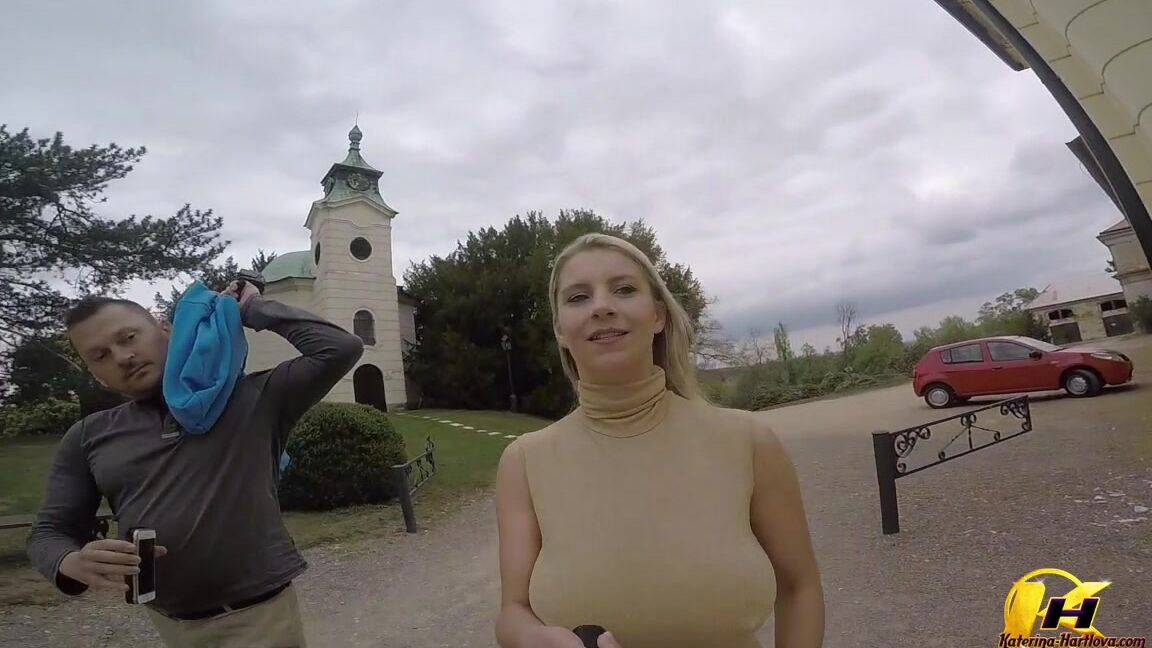 Katy Hartlova Walk With My Photographer And Public Showing Boobs