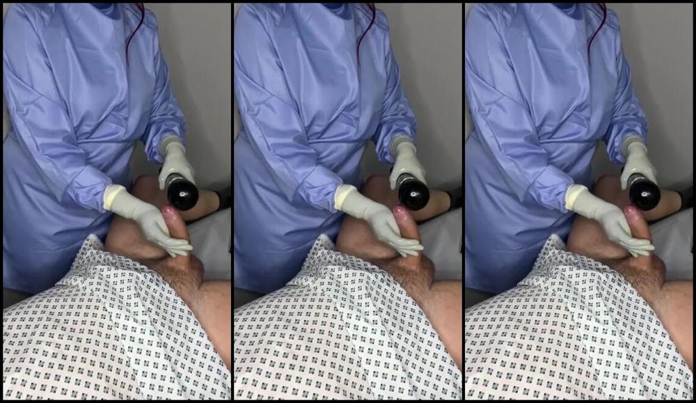 Milking Nurse Nicknamed Milking Nurse 12 08 2022 Onlyfans Video As Promised Double Gloving My Blue Biogel Surgical Gloves 9N
