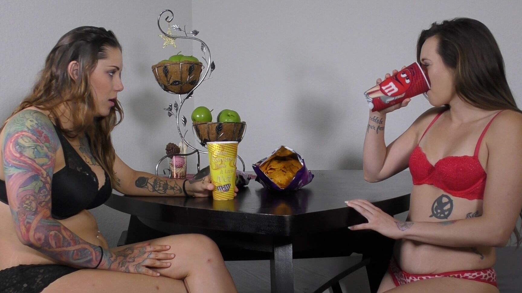 "Alexis Rain" big tits, burping, gaping, mouth fetish, small tits Jae Lynn amp Dacey Burping Manyvids