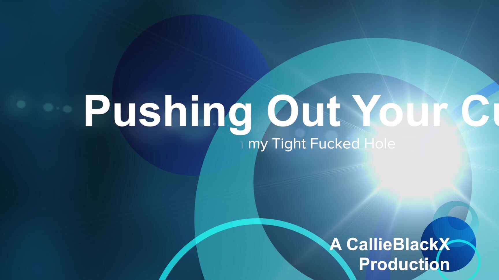 Callieblackx Pushing Out A Creampie