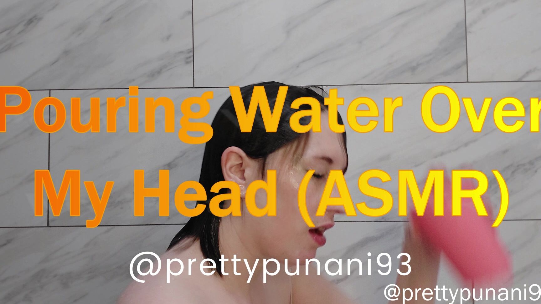 "Lizzymaestro" amateur, asmr, bathtubfetish, wet, wetandmessy Pouring Water Over My Head ASMR manyvids