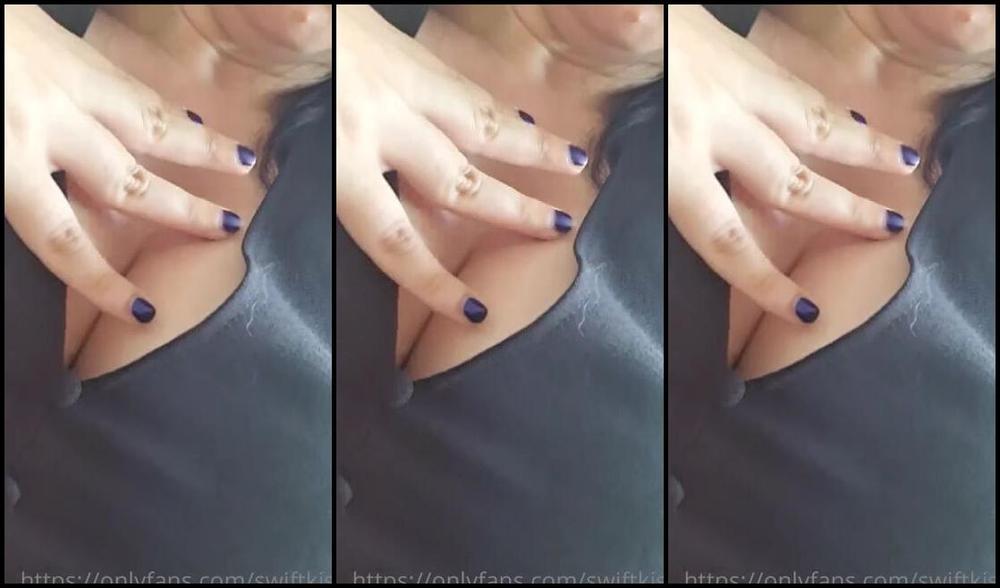 Swift Kiss Nicknamed Swiftkiss Onlyfans Lady In Black Playing With Herself