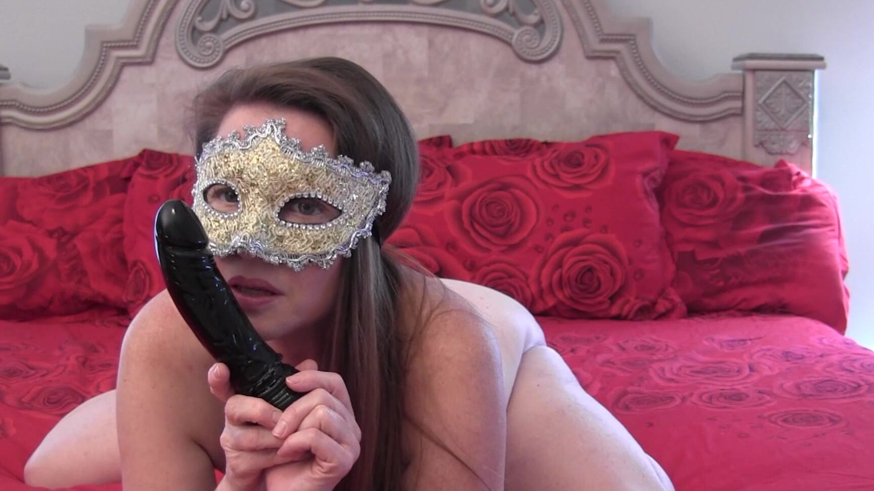 Nikkinevada Masked Milf Bbc Dildo Sucking And Fuckin