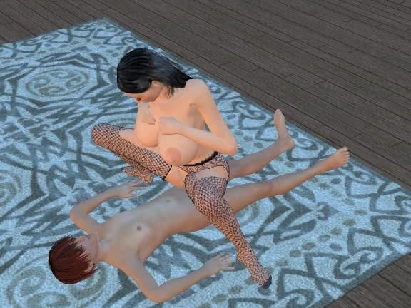 "Mix" Big tits, 3DCG, Masturbation, Incest, Blowjob Step-mother Incest position-shift