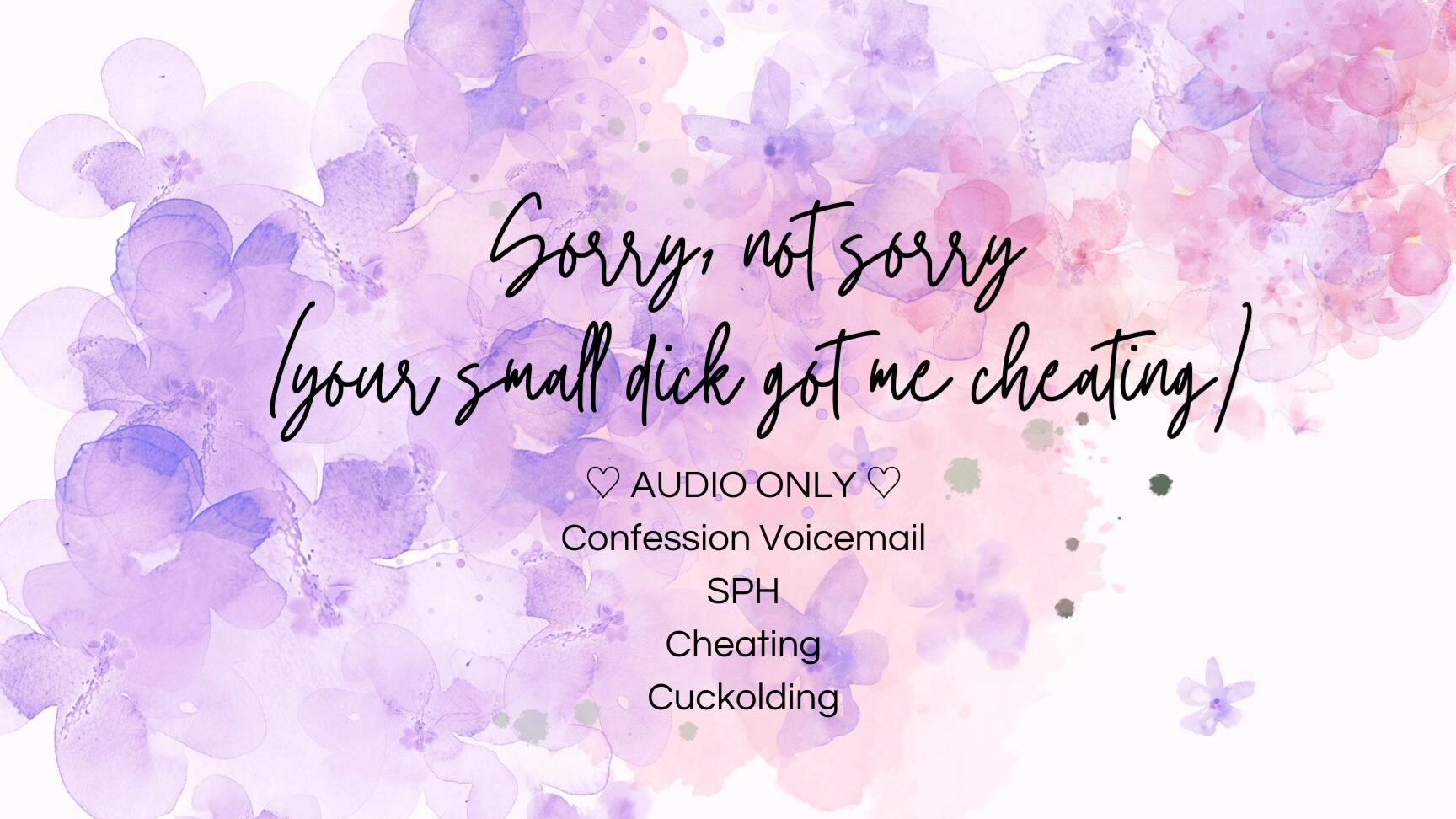 "Blondesugar93" audioonly, cheating, confessions, cuckolding, gfe, girlfriendexperience, smalldicks, smallpenishumiliation, sph Your small dick got me cheating Manyvids