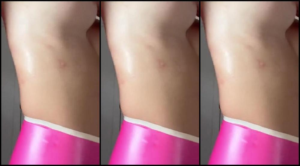 Pretty In Pink Nicknamed Prettyinpinkxoxofficial Onlyfans Brand New Barbie Pink Latex Getting Real With You Guys And Showing You What Happens Sometimes 2