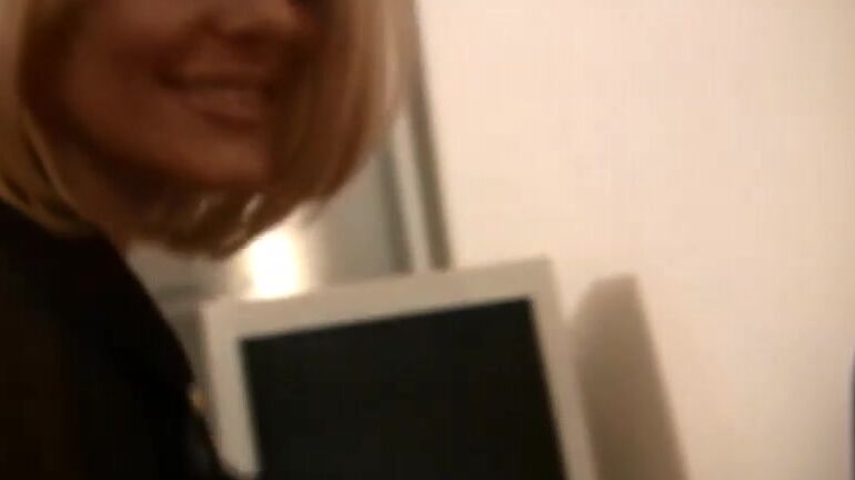 Brazen British Babes Tia Gets Fucked In The Office