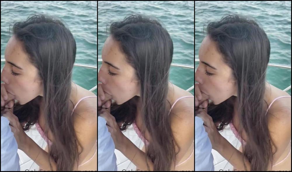 Izzy Green Of Glamor Girl Sucks Off Passenger On Deck