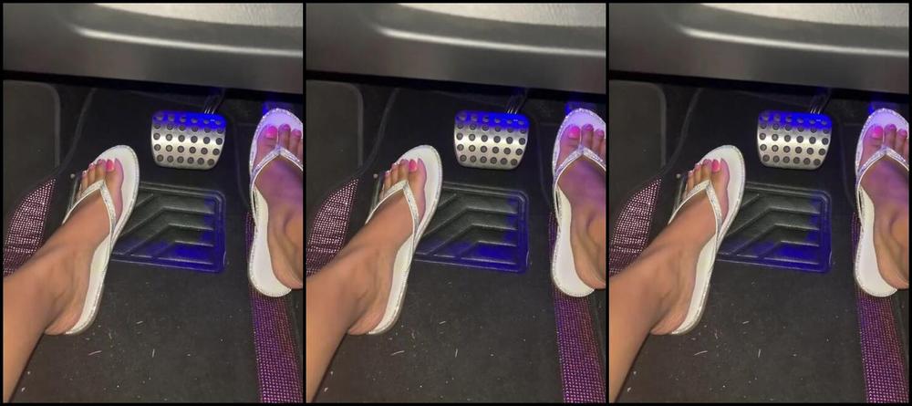 Solequeenri Onlyfans Flip Flops Barefoot Driving Joip