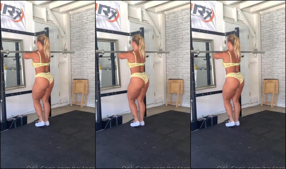 Taylored A Quick Workout In My Bra And Panties