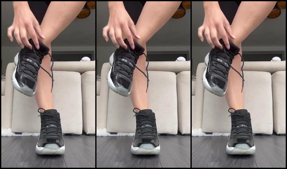 Sarina Jones Nicknamed Sarinajones 12 05 2023 Onlyfans Video So You Like When I Put On My Jordan 11 Without Socks Or Do You Prefer