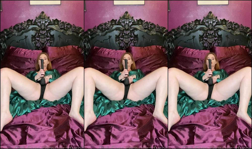 Zaradurose Bonus Video Enjoying My Satin Robe Sheets For Some Pussy Play