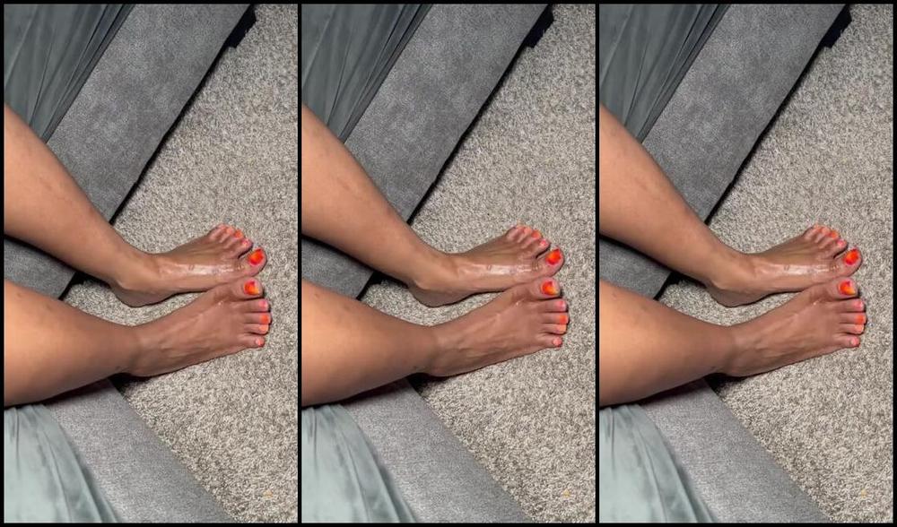 Queenjodiieetoes Aka Prettyfeetonly1800 Onlyfans Giving Myself A Massage Because Why Not