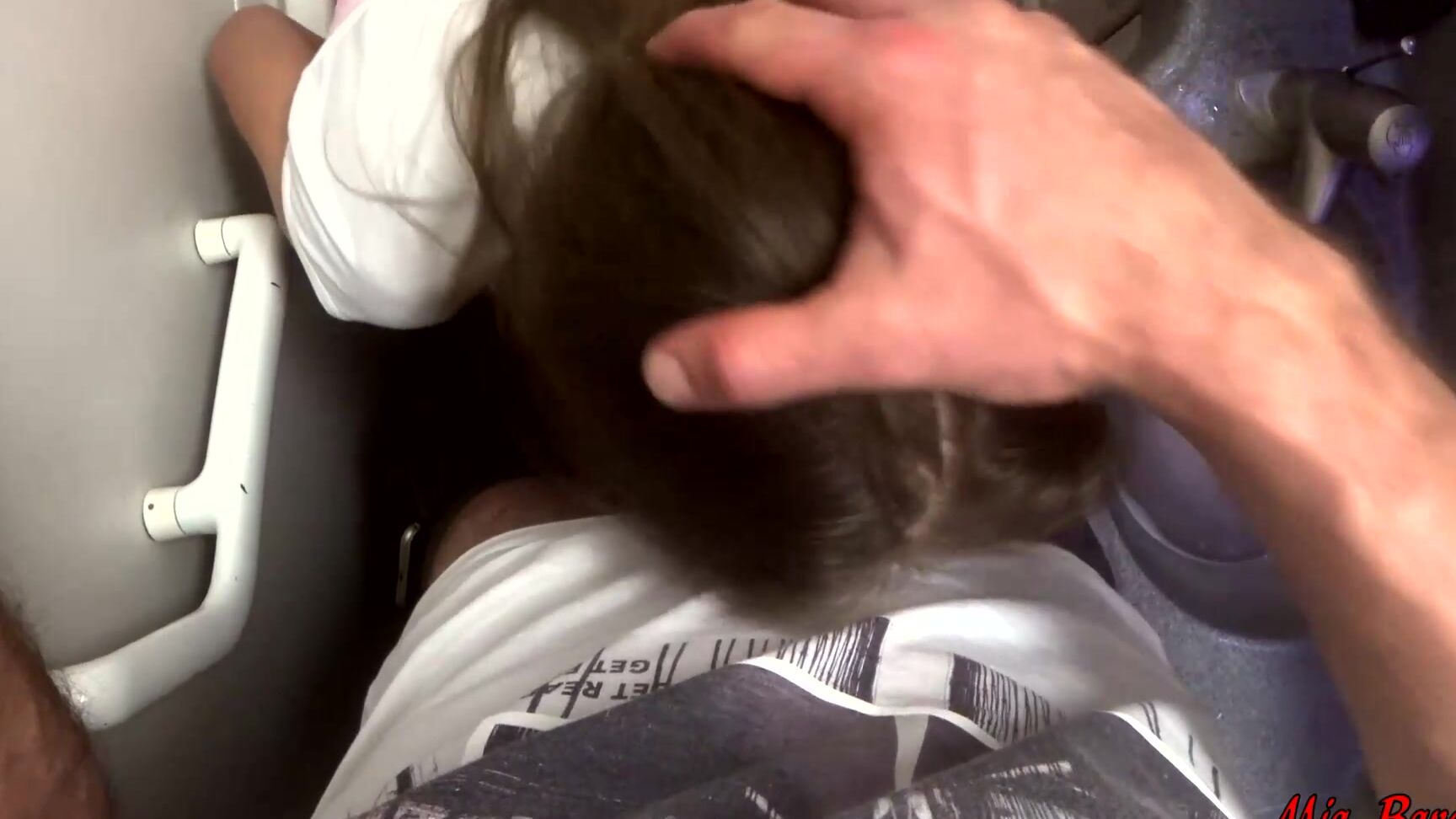 Amateur, Blowjob, Petite, Public Toilet, Teens mia bandini airplane fuck mile high club mia ManyVids