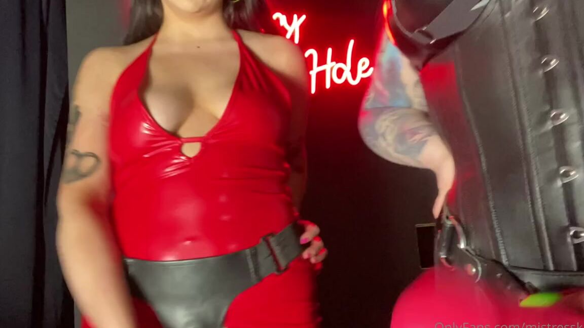 Mistresskarino Onlyfans Take Our Cocks Deep In You Mouth Slave Its Your Daily Throat Training Mistressglamorous