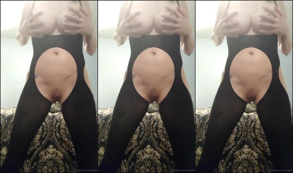 Raindegrey 78314169 10 30 2019 Slow Sensual Striptease In Black Stockings With Bright Red Lips And Pale Skin