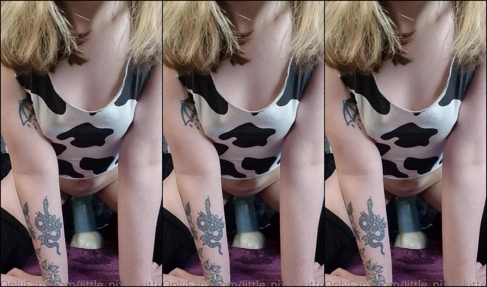 Little Pixie Kitten Riding The Giant Xl Kitalpha From Paladin Pleasure Sculptors Bwatch As He Stretches My Pus