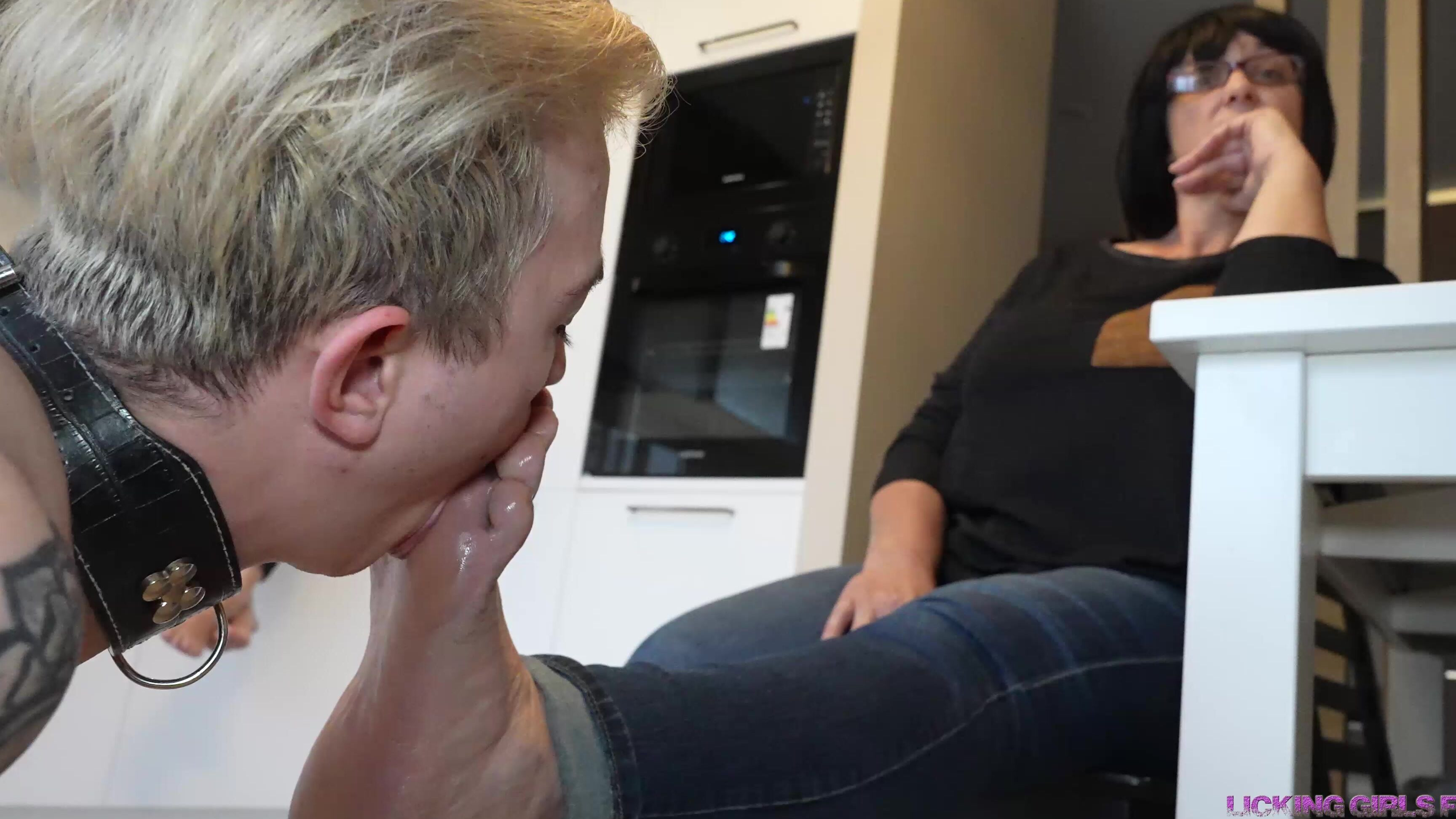 Licking Girls Feet - ANGELA, LORA and SALMA - Show us how much you love our feet loser  Clips4Sale