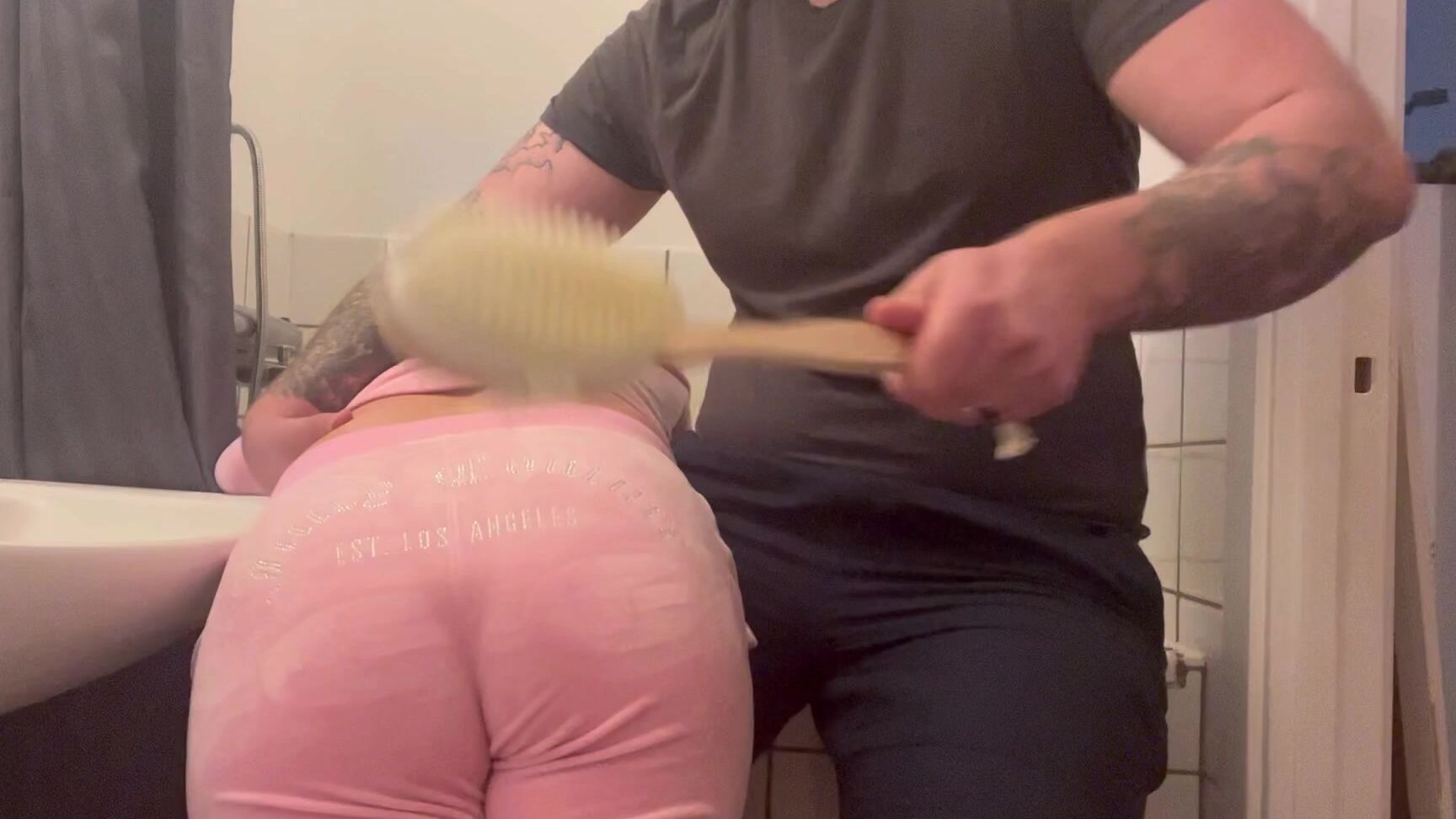 Lea, Spanking M F, Full HD, LCAA LCAA Bath Brush Spanking Clips4Sale