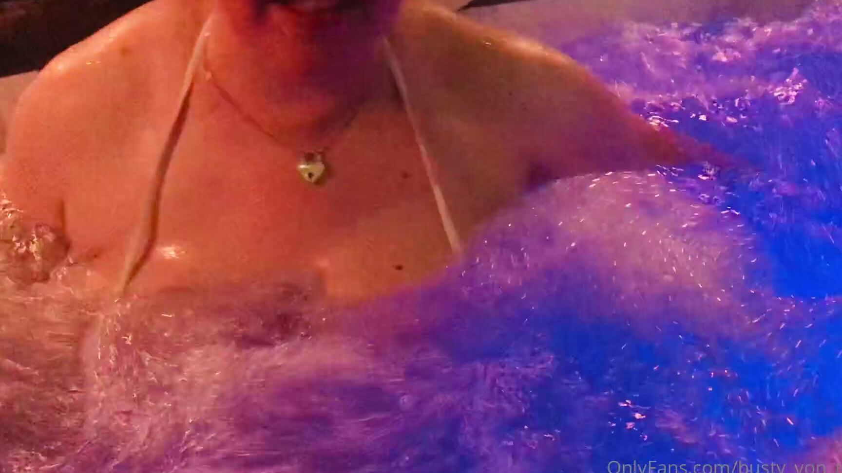 Busty Von Tease 2153240140 07 04 2021 Fun In The Hot Tub Bikini Tops Optional