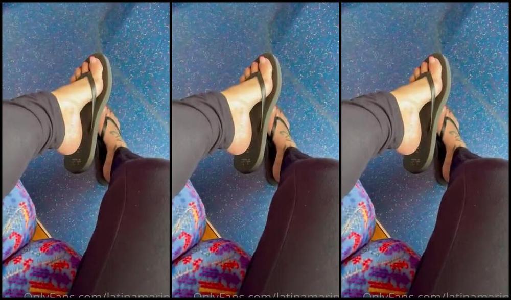 Latinamarina Onlyfans If You Was On My Bus Saw My Feet In These Flip Flops What Would You