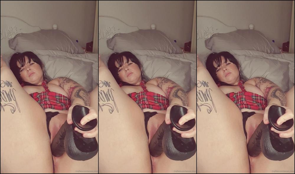 Tamara Inked Love Stretching My Pussy With This Big Horse Sized Cock