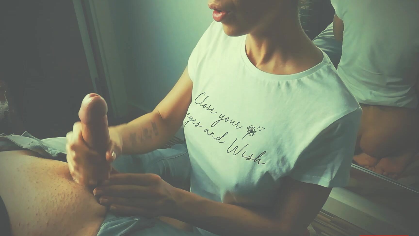 Natali Fiction Handjob And Big Cumshot In Mouth