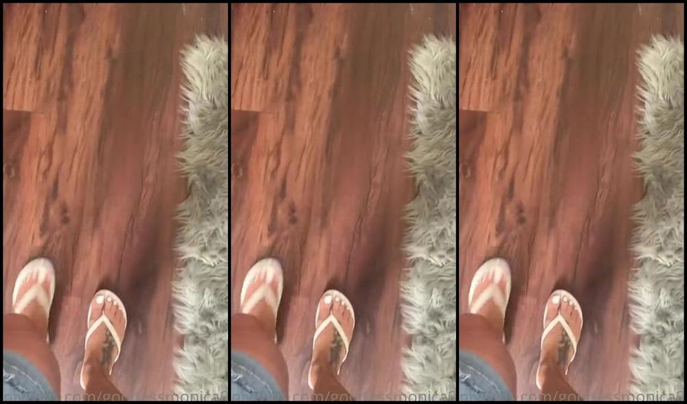Goddessmonica00W Onlyfans White Flip Flops Per Your Requestp