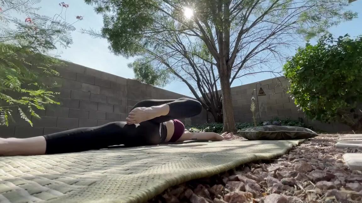 Mistress Kara Nicknamed Mistresskara Onlyfans As Summer Nears Her End Again And Autumn Briefly Takes Natures Throne I Sensually Stretch With Wind