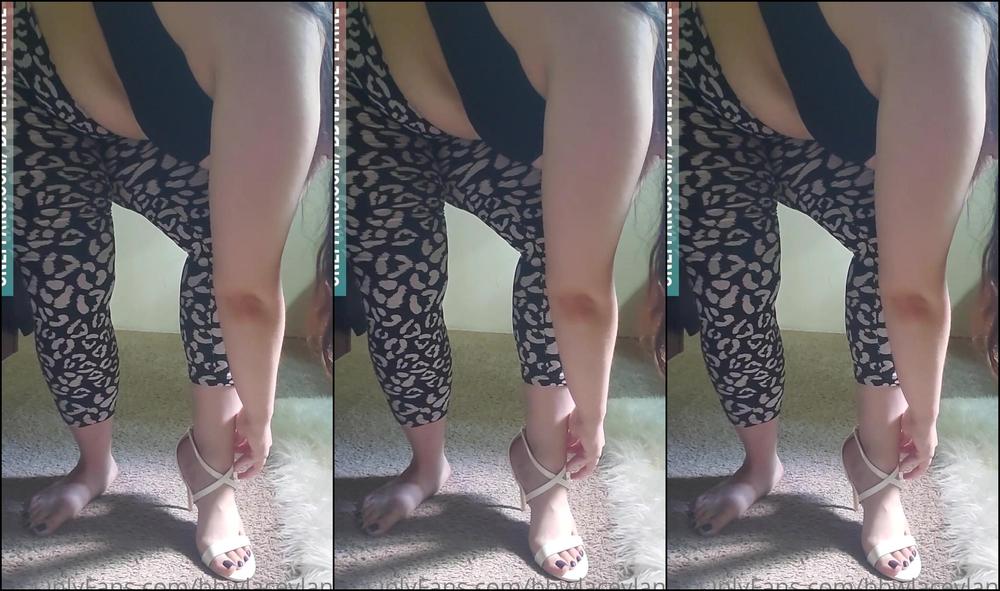 Bbwlaceylane Happy Feet Lovers Friday High Heel Try On Cat Walk In