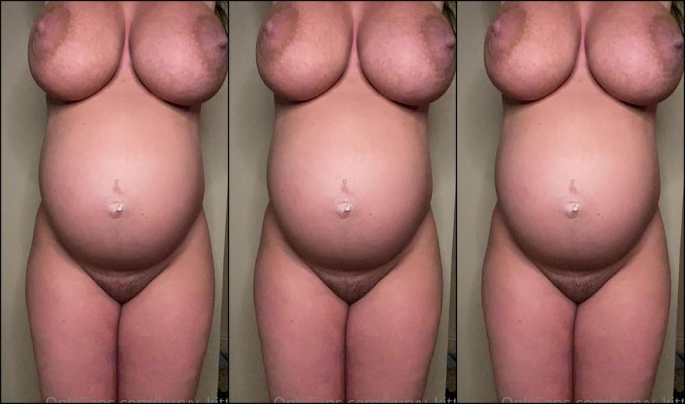 pregnant, solo Kurvy Kat - 38 Week Slomo Jumping SiteRip