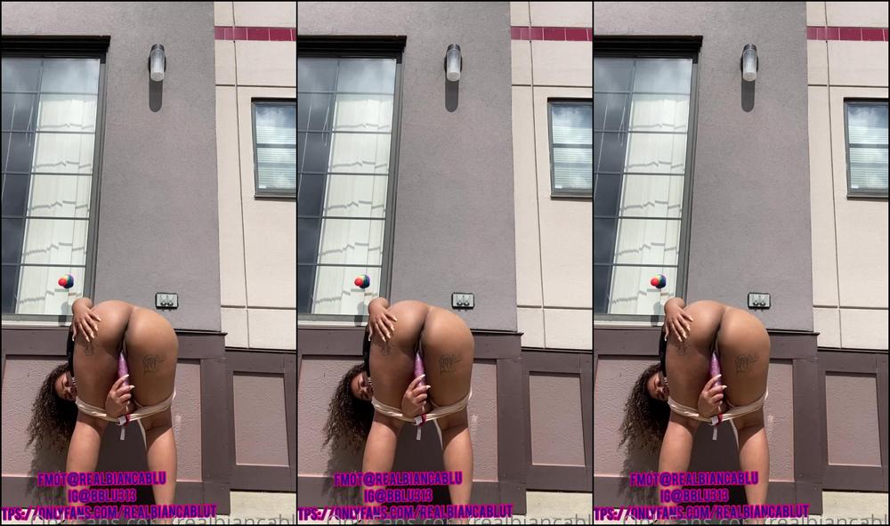 Realbiancablu Went On My Balcony Before My Nail Appointment Filmed On Private Property